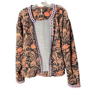 Free People Drifter Sweatshirt/Jacket in the Earth Bleached Combo Coloway